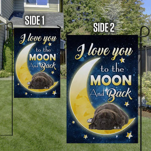 Cane Corso I Love You To The Moon And Back Garden Flag