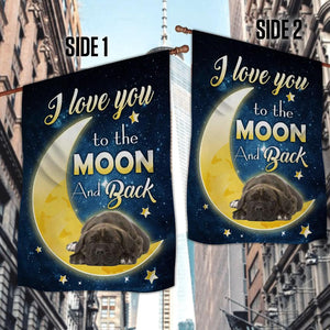 Cane Corso I Love You To The Moon And Back Garden Flag