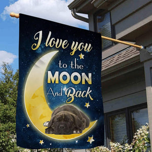 Cane Corso I Love You To The Moon And Back Garden Flag