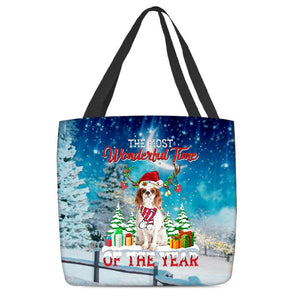 Cavalier King Charles Spaniel 02 Christmas Tote Bag