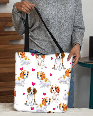Cute Cavalier King Charles Spaniel Tote Bag