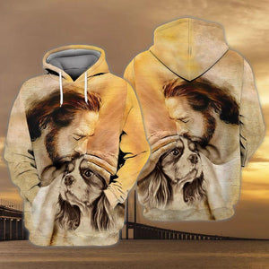 Cavalier King Charles Spaniel With God Unisex Hoodie