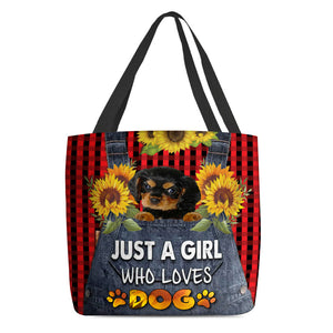 Cavalier King Charles Spaniel-Just A Girl Who Loves Dog Tote Bag