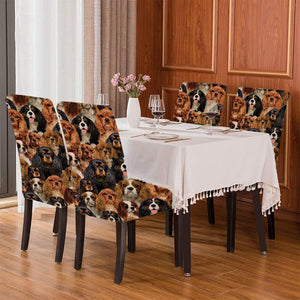 A Bunch Of Cavalier King Charles Spaniels Chair Cover/Great Gift Idea For Dog Lovers