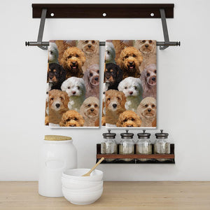 A Bunch Of Cavapoos Kitchen Towel