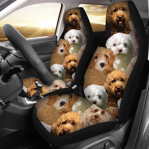 A Bunch Of Cavapoos Car Seat Cover