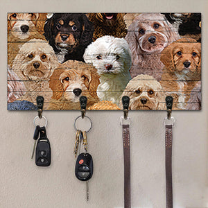 A Bunch Of Cavapoo Key Hanger