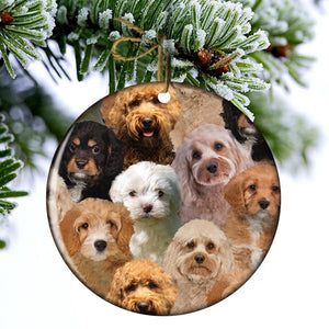 A Bunch Of Cavapoos Porcelain/Ceramic Ornament