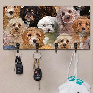 A Bunch Of Cavapoo Key Hanger