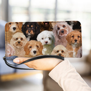 A Bunch Of Cavapoos Clutch Purse