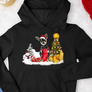 Unisex Merry Christmas Chihuahua01 Hoodie