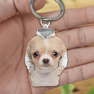 Chihuahua 02 3D Graphic Hoodie Acrylic Keychain