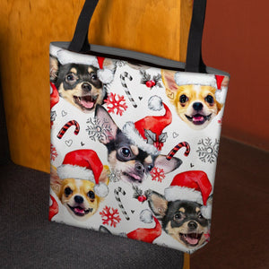 Chihuahua Merry Christmas Tote Bag