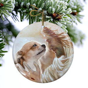 New Release -Chihuahua With God Porcelain/Ceramic Ornament