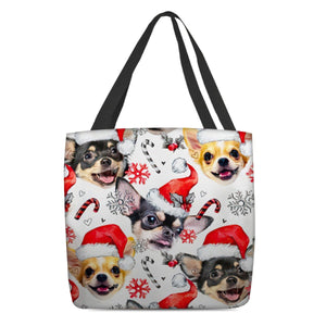 Chihuahua Merry Christmas Tote Bag