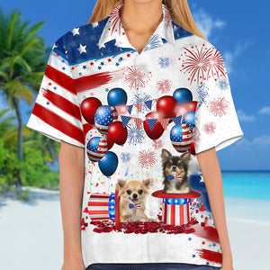 Chihuahua Independence Day Hawaiian Shirt