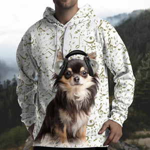 Great Music With Chihuahua02 Unisex Hoodie