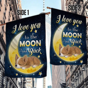 Chihuahua I Love You To The Moon And Back Garden Flag