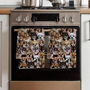 A Bunch Of Chihuahuas Kitchen Towel