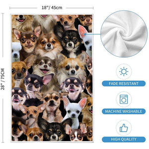 A Bunch Of Chihuahuas Kitchen Towel