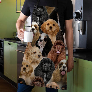 A Bunch Of Cocker Spaniels Apron/Great Gift Idea For Christmas