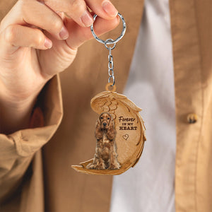 Cocker Spaniel Forever In My Heart Flat Acrylic Keychain