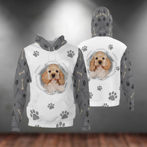 Cocker Spaniel-Paw Dog Unisex Hoodie