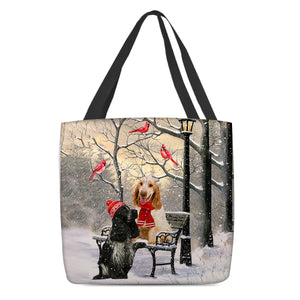 Cocker Spaniel Hello Christmas/Winter/New Year Tote Bag