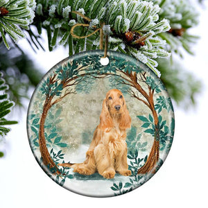 Cocker Spaniel Among Forest Porcelain/Ceramic Ornament