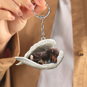 Cocker spaniel 1 Sleeping Angel Acrylic Keychain