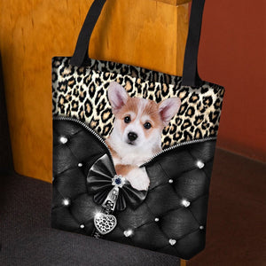 2022 New Release Corgi All Over Printed Tote Bag