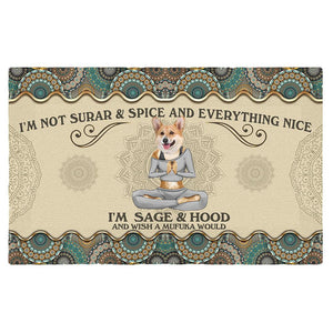 Wish A Mufuka Would-Corgi Doormat