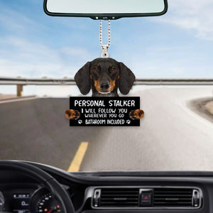 Dachshund02 Personal Stalker Car Hanging Ornament
