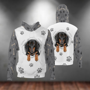 Dachshund 3-Paw Dog Unisex Hoodie