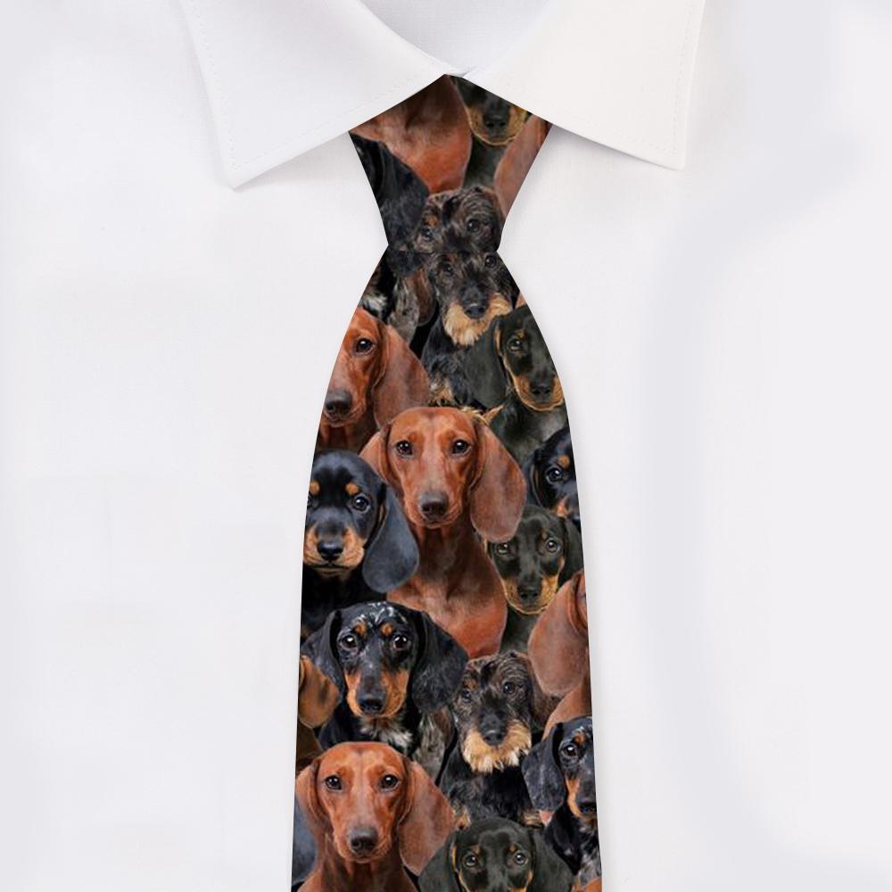 A Bunch Of Dachshunds Tie For Men/Great Gift Idea For Christmas