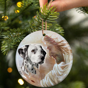 New Release - Dalmatian With God Porcelain/Ceramic Ornament