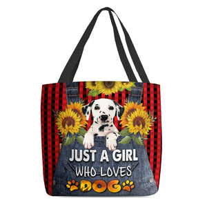 Dalmatian-Just A Girl Who Loves Dog Tote Bag