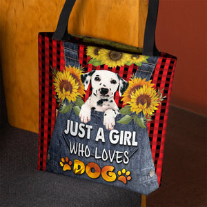Dalmatian-Just A Girl Who Loves Dog Tote Bag