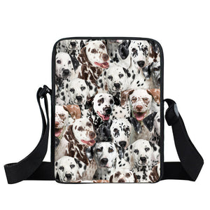 A Bunch Of Dalmatians Oxford Cloth Zipped Messenger Bag