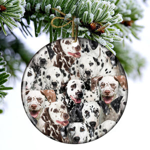 A Bunch Of Dalmatians Porcelain/Ceramic Ornament