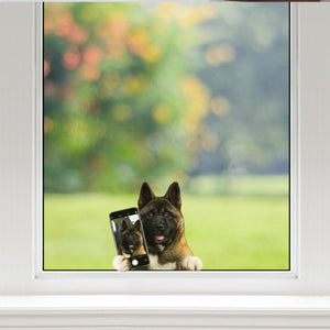 Do You Like My Selfie - American Akita Car/ Door/ Fridge/ Laptop Sticker V1