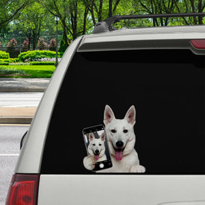 Do You Like My Selfie - Berger Blanc Suisse Car/ Door/ Fridge/ Laptop Sticker V1