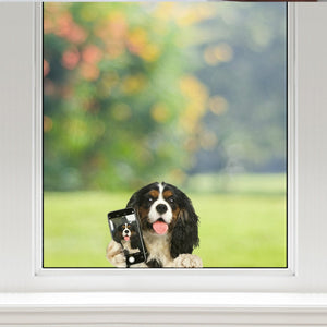 Do You Like My Selfie - Cavalier King Charles Spaniel Car/ Door/ Fridge/ Laptop Sticker V1