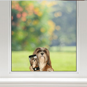 Do You Like My Selfie - Lhasa Apso Car/ Door/ Fridge/ Laptop Sticker V1