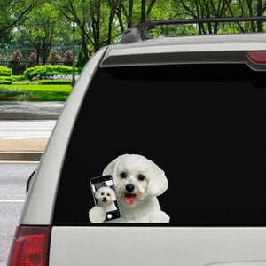 Do You Like My Selfie - Maltese Car/ Door/ Fridge/ Laptop Sticker V1