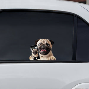 Do You Like My Selfie - Pug Car/ Door/ Fridge/ Laptop Sticker V1