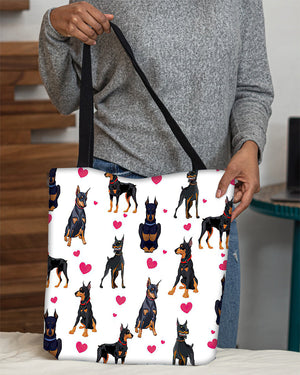 Cute Doberman Tote Bag