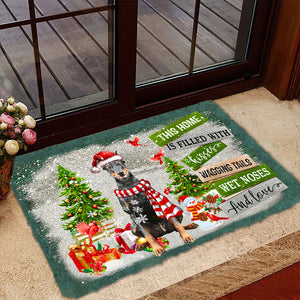 This Home Is Filled With Kisses/Doberman Doormat