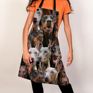 A Bunch Of Doberman Pinchers Apron/Great Gift Idea For Christmas