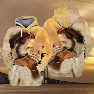 Doberman With God Unisex Hoodie